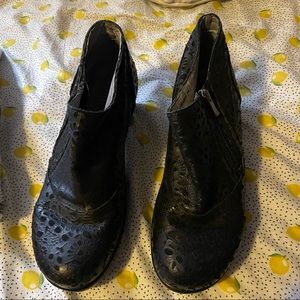 Alegria black booties